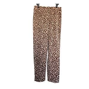 High‎ Rise Pants Leopard Print Ann Taylor  Women's 4 New